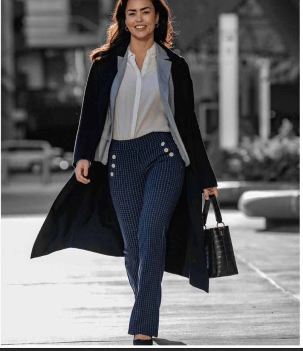 New Betabrand Midtown Bootcut Six Button Dress Pant Yoga Pants XLarge Petite